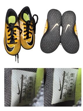 Nike jr MercurialX indoor soccer shoes size 10C